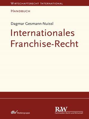 cover image of Internationales Franchise-Recht